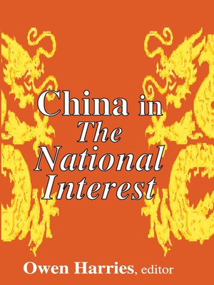 cover image of China in the National Interest